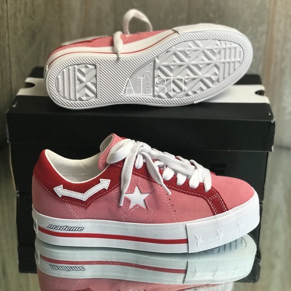 Con&Mademe One Star Platform Suede OX Pink Icing W - Picture 6 of 8